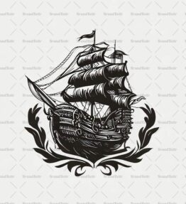 Antikes Piratenschiff
